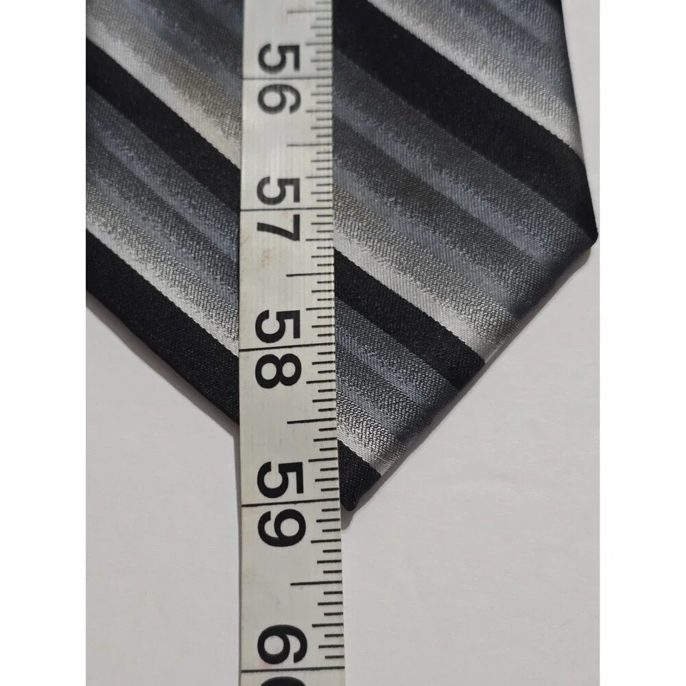 Stafford Essentials Mens Necktie 100% Polyester Striped Tie 3.5x59
